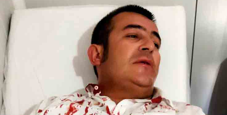 Kendini bilmez bir vatandaş Halil İbrahim uğur'u kanlar içinde bıraktı.